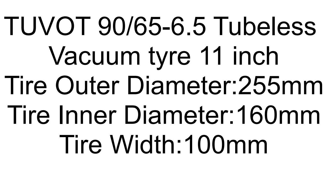 90/65-6.5 tubeless road tire