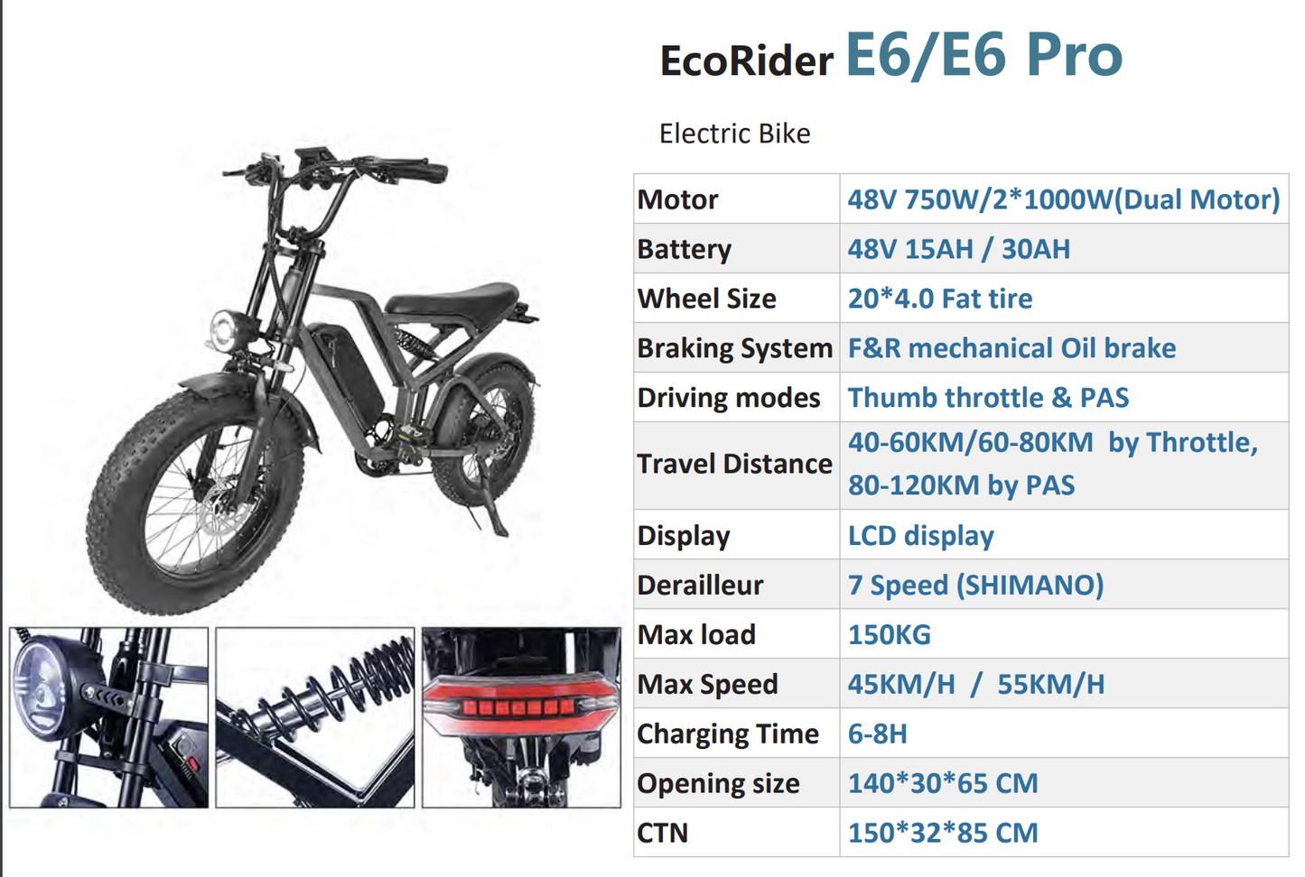 KNK E6 PRO 2000w electric bike